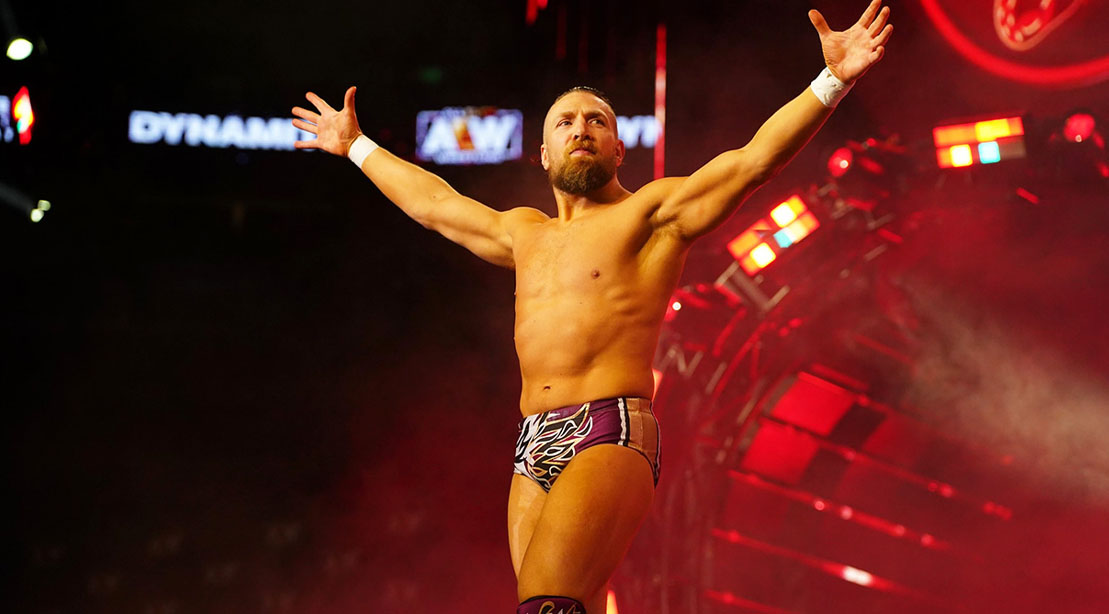 Professional wrestler for AEW Bryan Danielson entrance performance