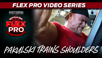 FLEX VIDEO: BEN PAKULSKI TRAINS SHOULDERS!