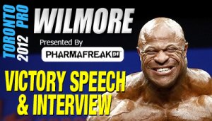 Bill Wilmore's Victory Speech and Interview at the 2012 Toronto Pro