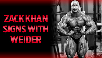 KHAN SIGNS WITH WEIDER