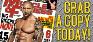Dave Bautista Kicks MMA Ass in November's Muscle & Fitness