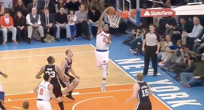 Check Out J.R. Smith's Awesome Reverse Alley Oop!