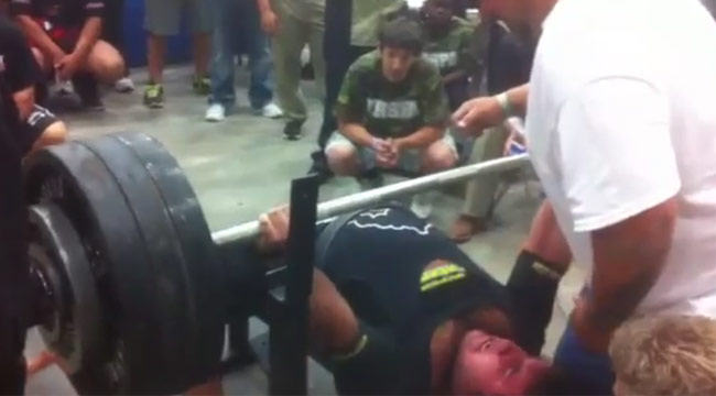Texas High School Kid Benches 700 Pounds