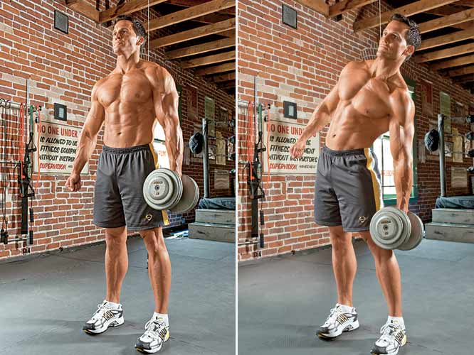 Lose Your Love Handles With the Dumbbell Side Bend - Muscle & Fitness