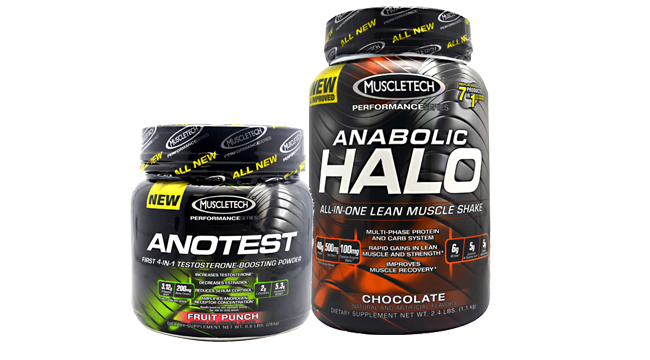 Try the Rock Hard Challenge supplement stack, Anotest and Anabolic Halo, fo...