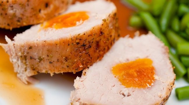 protein foods: apricot-stuffed pork loin recipes