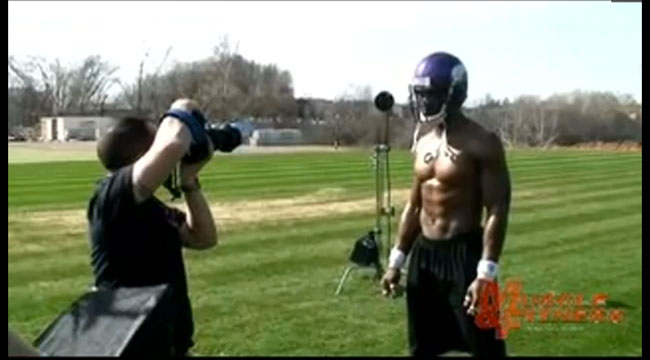 ADRIAN PETERSON COVER SHOOT Muscle &amp; Fitness