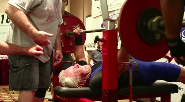 91-Year-Old Breaks Bench Press Record