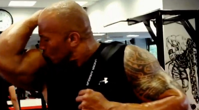 The Rock Flaunts Fitness in Funny Workout Video