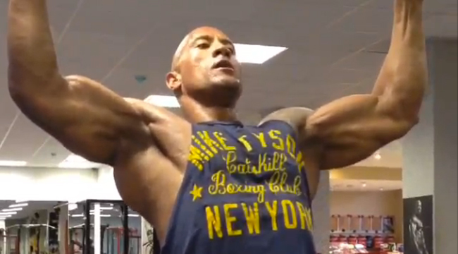 The Rock is Back With Back Workout