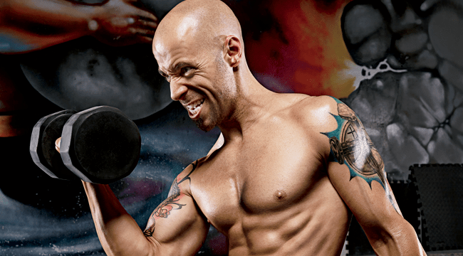 On the stage and in the gym, rocker Chris Daughtry keeps the intensity high...
