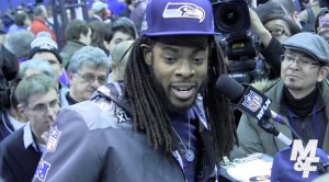M&F Talks With NFL Players at the Super Bowl XLVIII Media Day