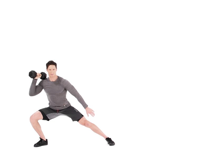 Side Lunge and Press Exercise Video Guide Muscle & Fitness.