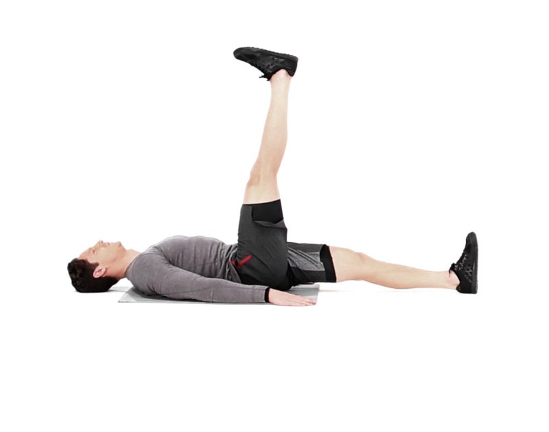 Lying Straight Leg Raise Video Guide | Muscle & Fitness