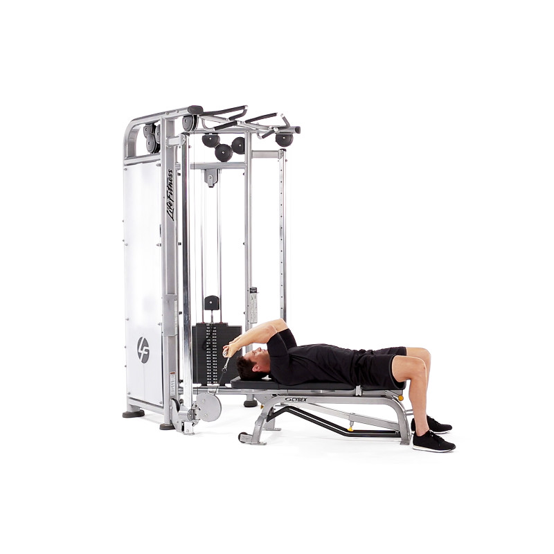 Cable Lying Triceps Extension Exercise Video Guide Muscle Fitness