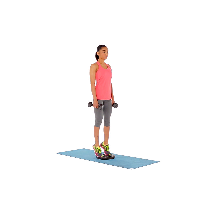 Proper Form Of Standing Calf Raise Dumbbell