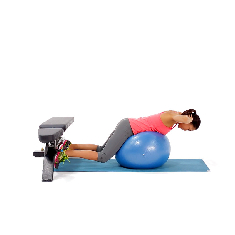 Swiss Ball Back Extension Exercise Video Guide | Muscle & Fitness