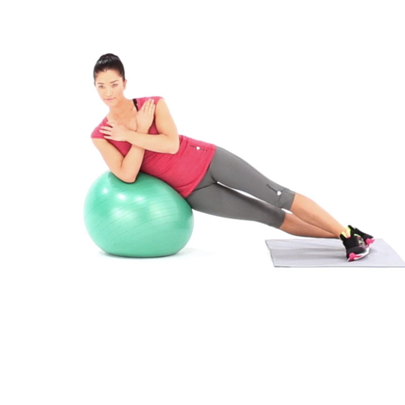 Swiss Ball Side Crunch Exercise Video Guide Muscle & Fitness