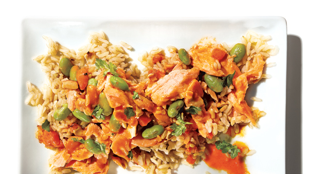 Convenient Meal: Salmon Curry