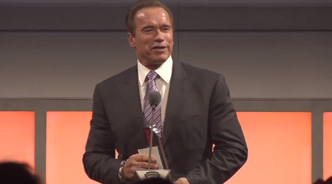 Arnold Gets Lifetime Achievement Award