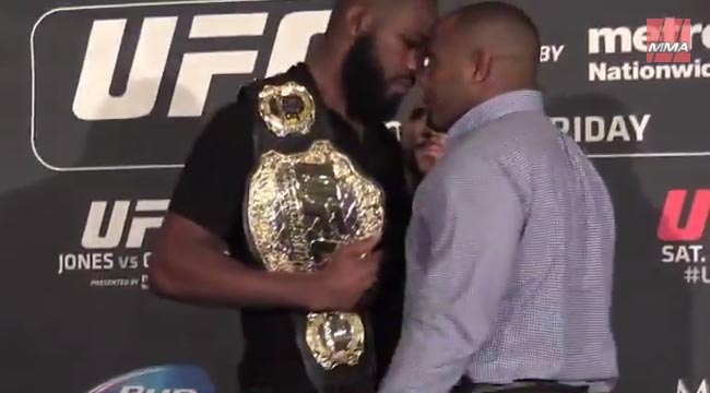 Jones and Cormier Brawl at Media Event