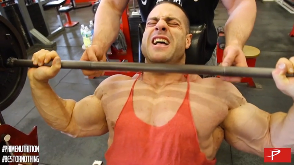Evan Centopani Trains Arms, Shoulders and Calves