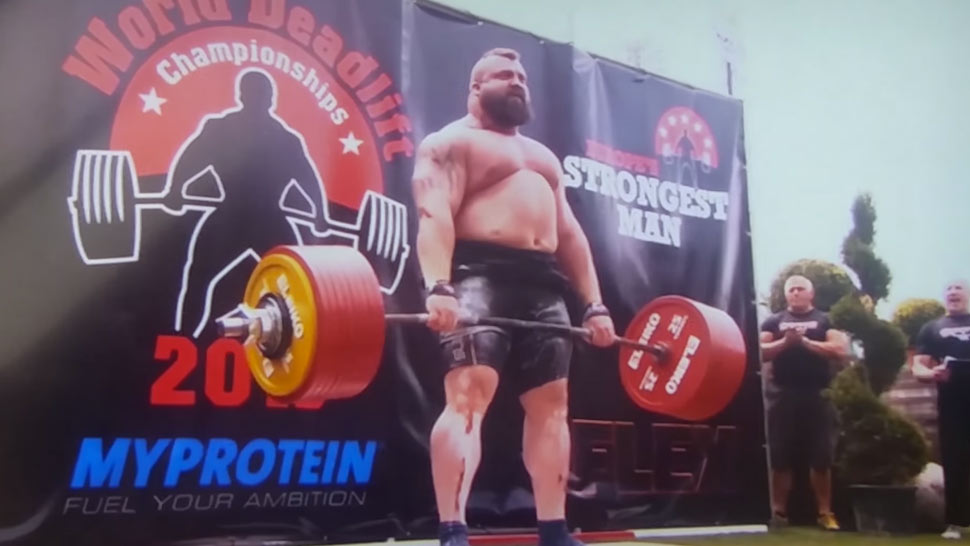 Eddie Hall Deadlifts 1,020 Pounds to Set New World Record