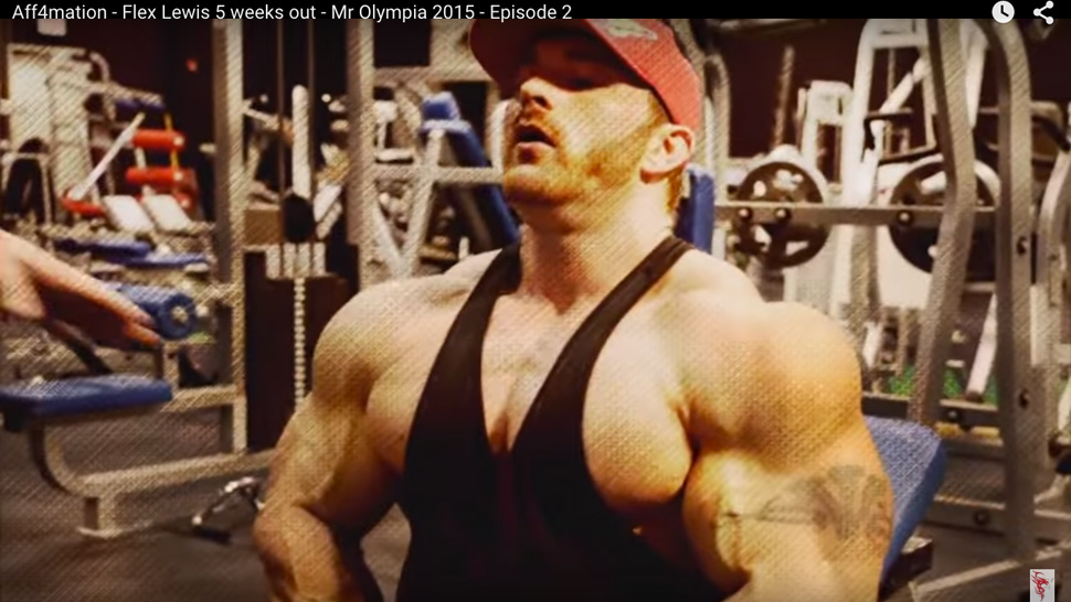 Flex Lewis Trains Chest & Shoulders 5 Weeks From 2015 Olympia
