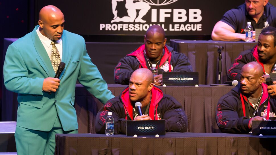 Phil Heath Is On Fire at the 2015 Mr. Olympia Press Conference