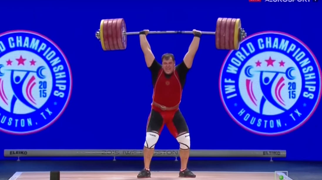 Alexey Lovchev Sets New Clean and Jerk World Record of 582 Pounds