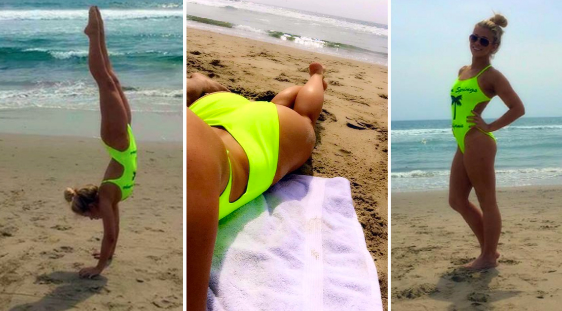 Suns Out Buns Out Vanzant Flaunts Knockout Beach Bod Muscle Fitness
