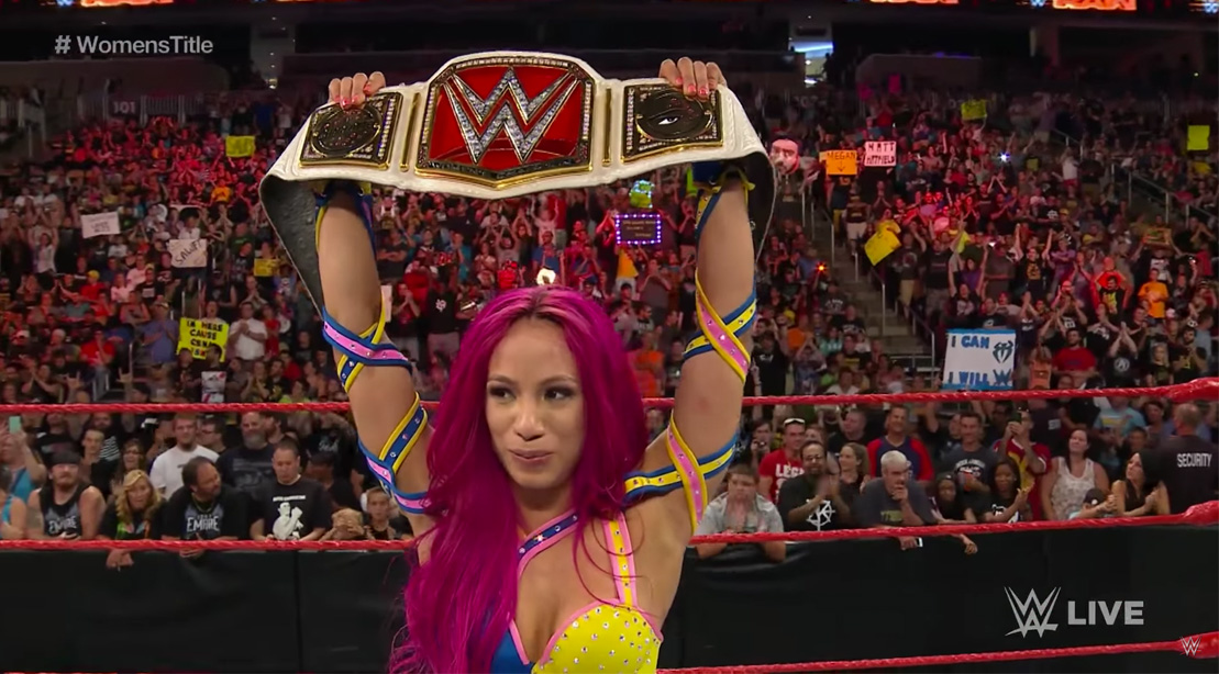 Sasha Banks Wins WWE Women's Championship