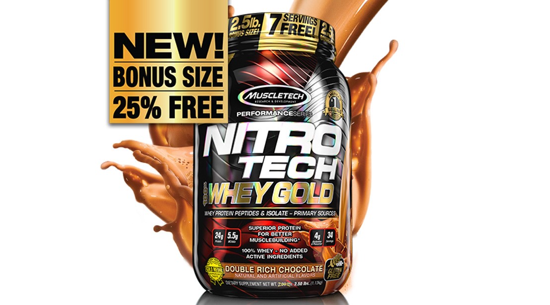 Nitro-Tech 100% Whey Gold Packs the Protein