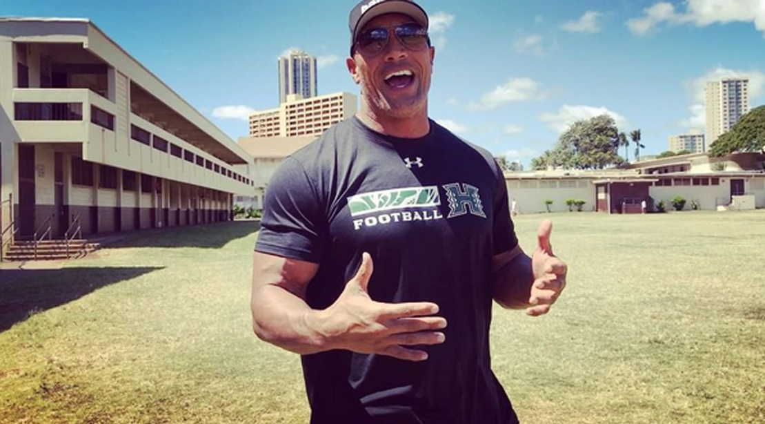 The Rock Returns Back to His Middle School 