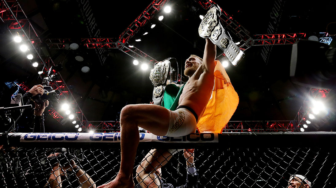 Conor McGregor Defeats Eddie Alvarez Round at UFC 205 | Muscle & Fitness