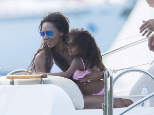 The beautiful Mel B and family enjoy a scenic cruise
