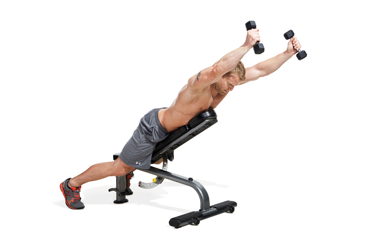 Exercise 2.1. Right Incline. Trap raises.