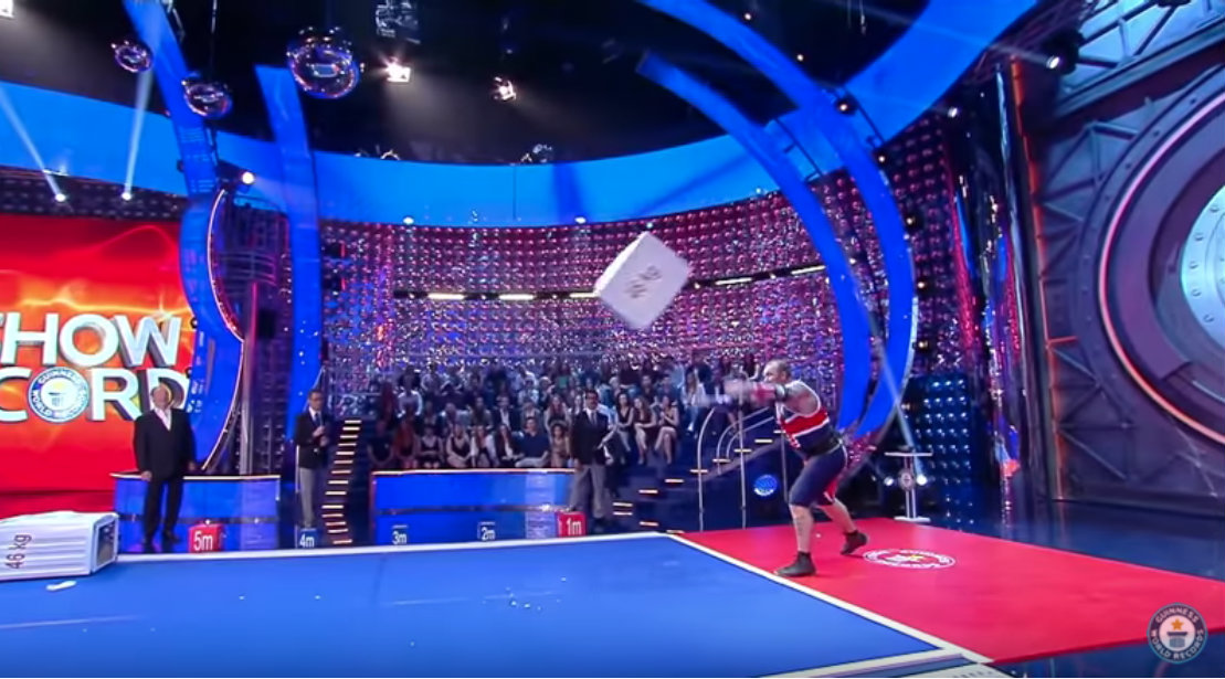 Hafthór 'Thor' Björnsson Goes for Washing Machine Throw World Record