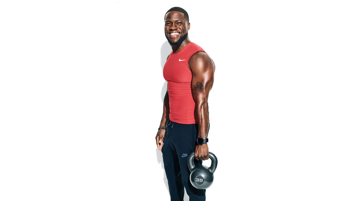 Kevin Hart with Kettlebell