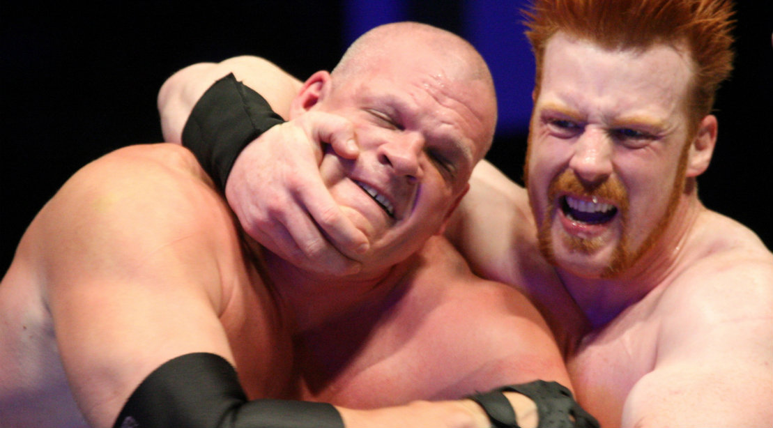 WWE Kane In Headlock During Match