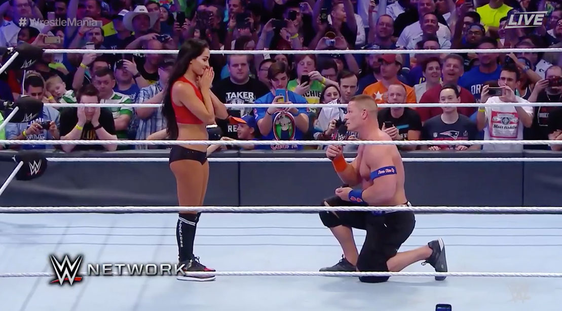 John Cena Proposes to Nikki Bella