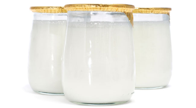Yogurt in Glass Jar