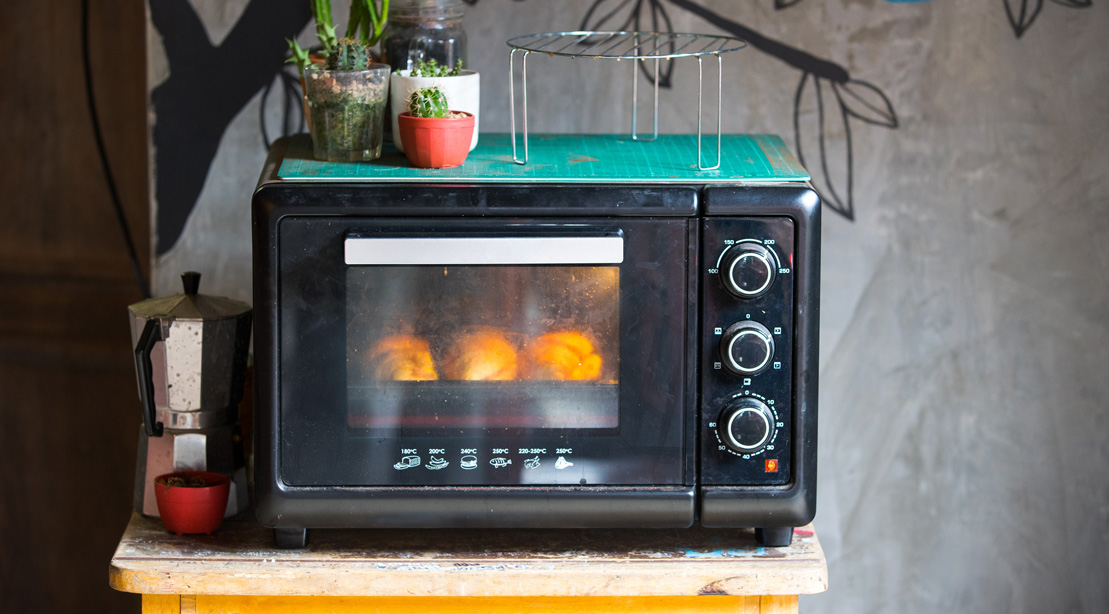 Toaster Oven In A Kitchen 