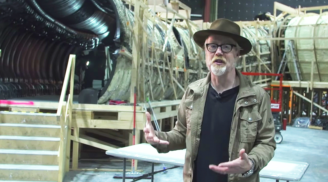 Watch: Adam Savage Takes an Epic Tour of the Dreadnought on the set of