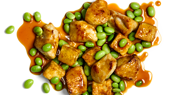 Soy-Glazed Chicken and Tofu