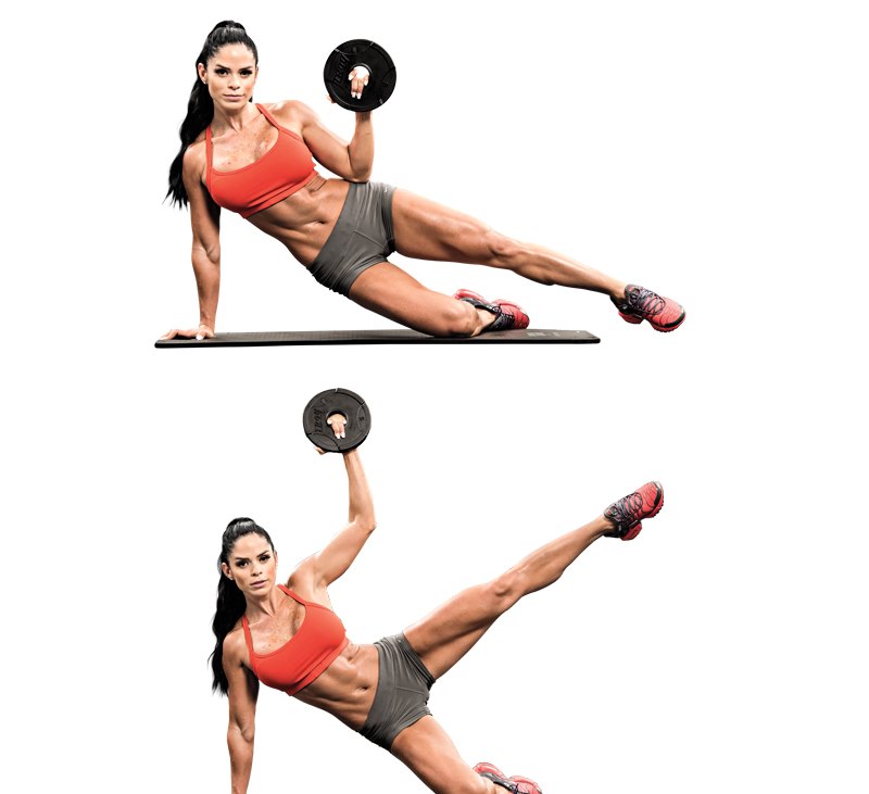 Michelle Lewin Side Kick And Shoulder Press 