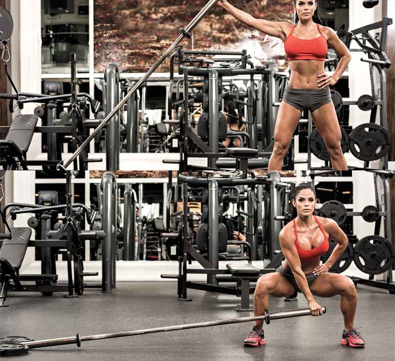 Sumo Squat to One-Arm Press - Muscle & Fitness