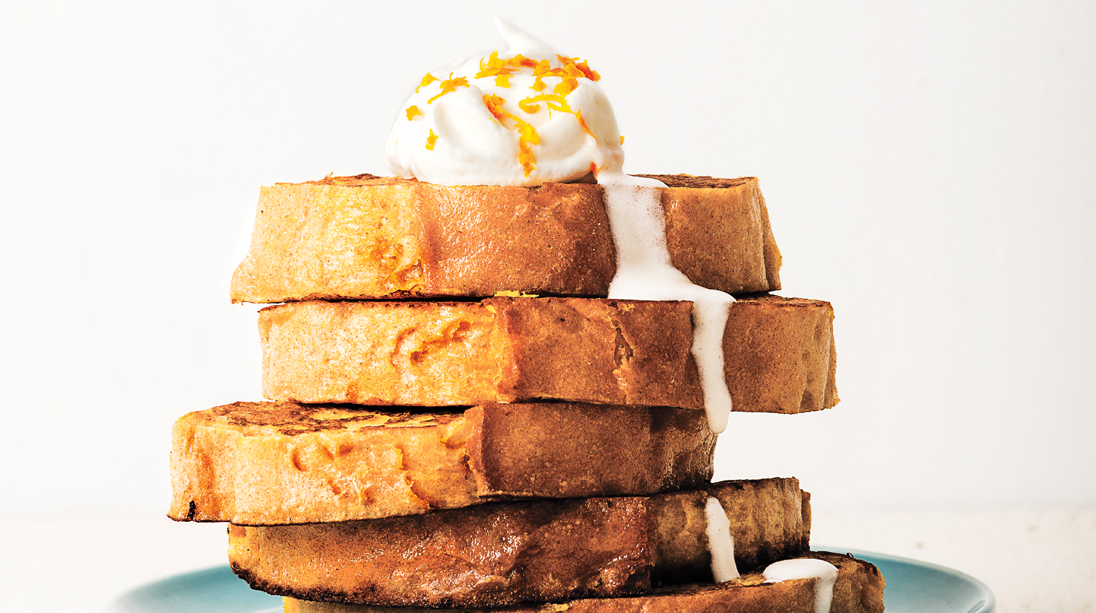 French Toast with Orange Zest & Coconut Whipped Cream Muscle & Fitness