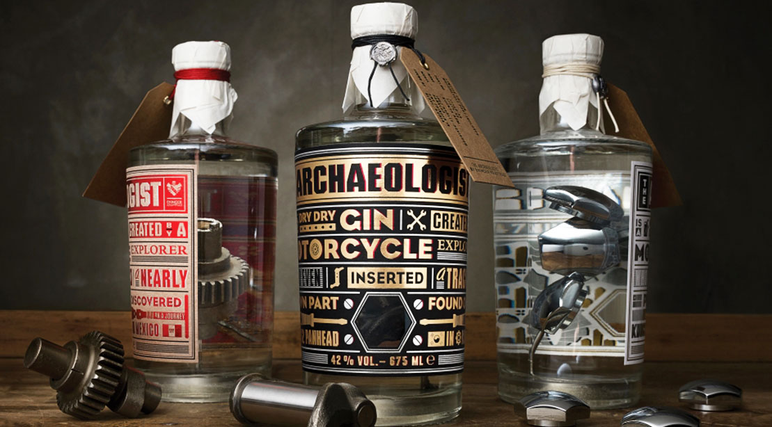 The Archaeologist Gin: Premium Gin Infused with Vintage Harley-Davidson Parts, Manliest Spirit We've Ever Seen