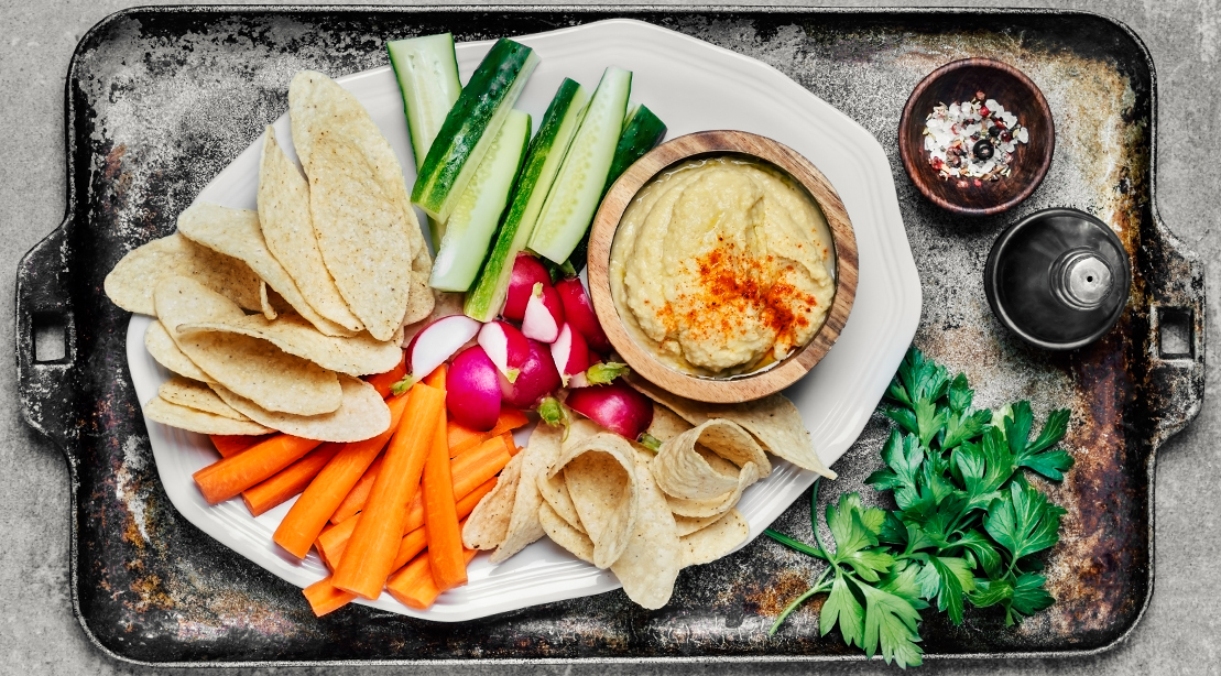 Vegetables and Hummus